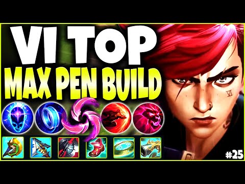 Made Sion a CREEP with MAX PEN VI TOP Lane ~ LoL Meta Vi Build Guide #25 🔥 LoL Vi s12 Gameplay