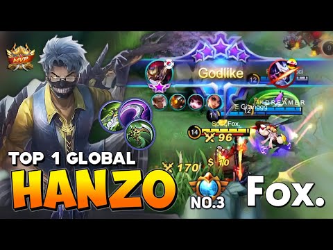 Build Hanzo Tersakit 2021, Top 1 Global Hanzo 2021, Hanzo Mobile Legends 2021