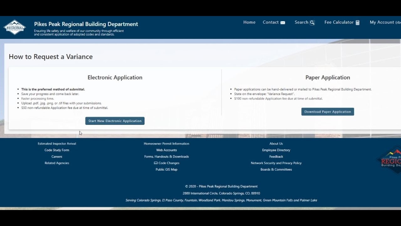 How to Request a Variance