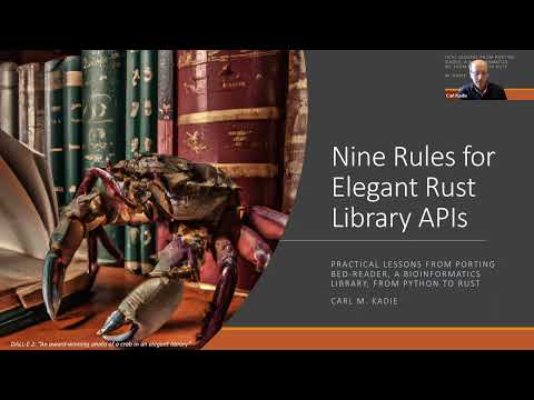 "Nine Rules for Elegant Rust Library APIs" (September 2022)
