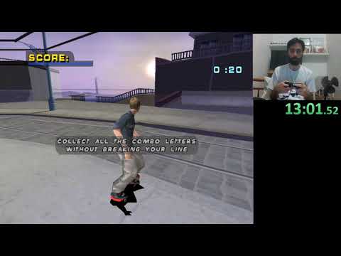 Tony Hawk's Pro Skater 4 ( Playstation) - All Am Goals Speedrun 1:51:45 [WR]