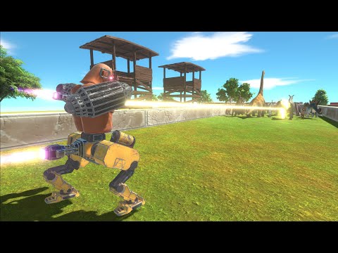 Trying to escape from CYBORG FROM HELL - Animal Revolt Battle Simulator