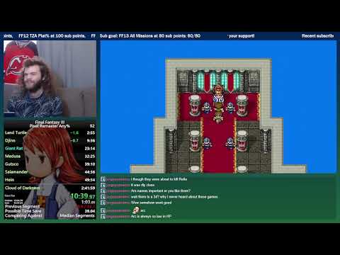 Final Fantasy III Any% Speedrun (PC Pixel Remaster) 2:42:47