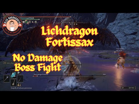 Elden Ring - Lichdragon Fortissax No Damage Boss Fight. Il temibile Necrodrago in no Damage! ;)