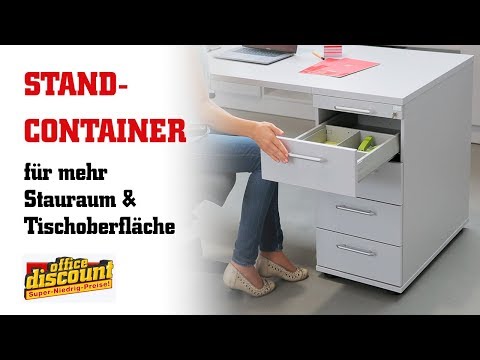 Artikelvideo 1 für HAMMERBACHER Solid TC30 Rollcontainer weiß 4 Auszüge 42,8 x 80,0 x 51,2 cm, Artikelnummer 350862