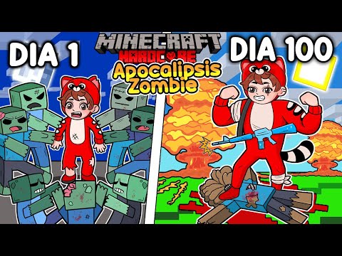 Mapaxe - 🧟I survived 100 DAYS in a ZOMBIE APOCALYPSE in Minecraft HARDCORE!