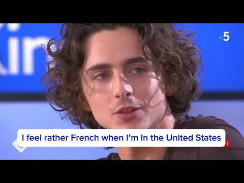Interview with Timothée Chalamet in French (with English translation)