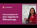 The Difference Between Acknowledgments And Signature Witnessings