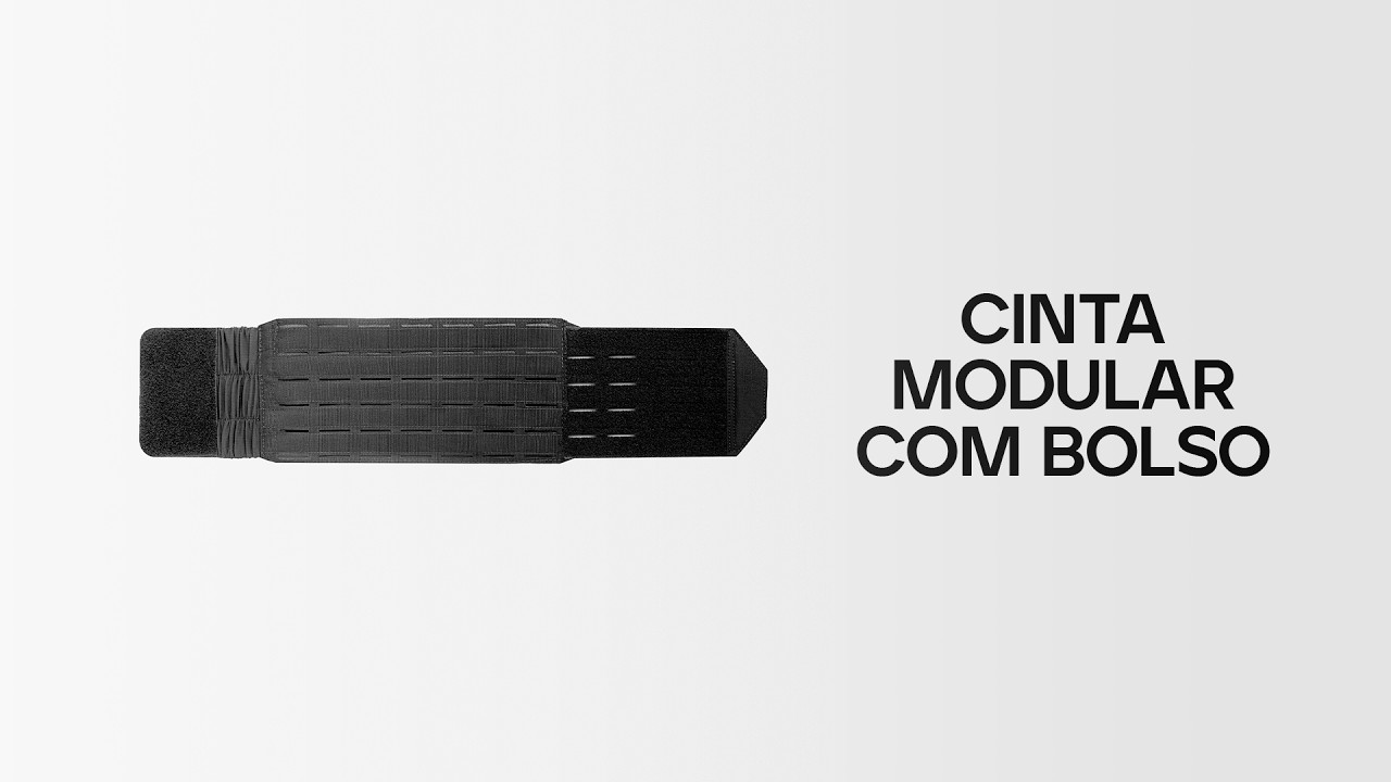 Vídeo do YouTubeCinta Modular com Bolso para Plate Carrier Ares - Preta