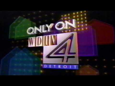 NBC Detroit Channel 4 Station Ident (July 18th 1989)