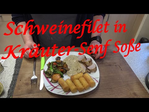 Pork tenderloin in herb-mustard sauce - The Grill Junkie 843