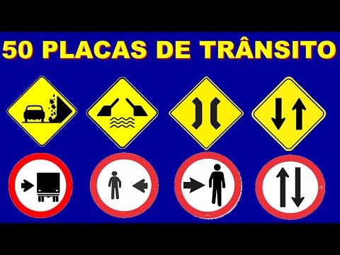 50 QUESTÕES DE PLACAS DE TRÂNSITO DETRAN 2025 COM DICAS INCRÍVEIS