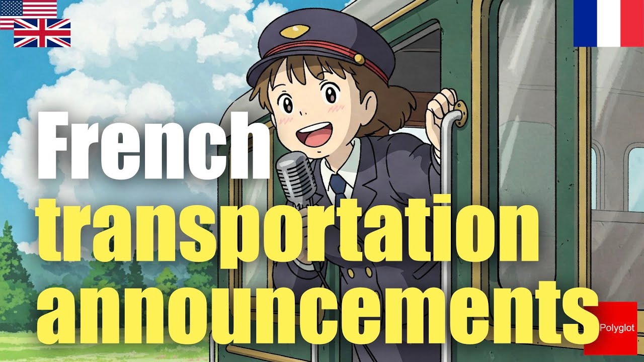 French transportation announcements | Passive listening | L2Language | with hiragana episode artwork