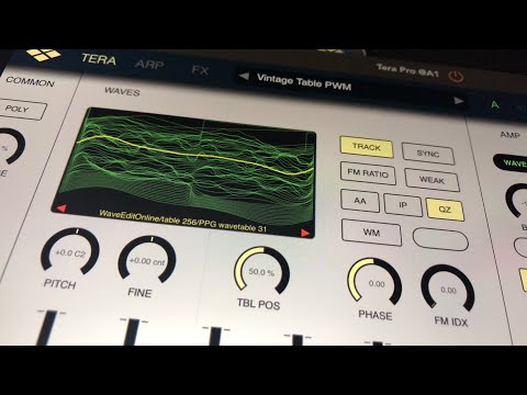 Tera Pro Synth UPDATED with New WAVES Wavetable Module IAP - Demo for the iPad