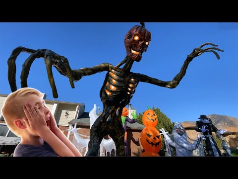 Unboxing New 12 Foot Inferno Skeleton from Home Depot!