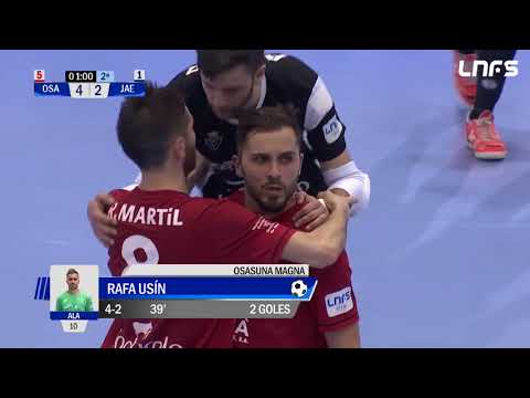 Gol Rafa Usín (4-2) Osasuna Magna - Jaén Paraíso Interior. Partido 1 Cuartos Final. Play Off
