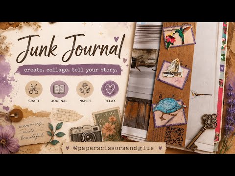 #junkjournalideas with scraps #bellybands #tucks ✂️📚☕️😁✨️