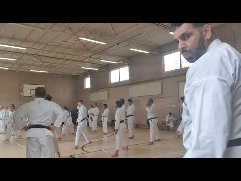 Sensei Alan Campbell 7th Dan breaking down the kata Bassai Dai at JKS Harrow Shotokan on 4/7/21