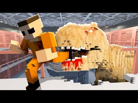 DINOSAUR Breaks Into Prison - Teardown Mods Gameplay