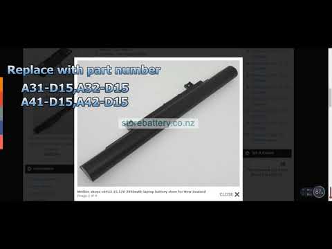 Original Medion akoya e6418 battery 15.12V 2950mAh is available