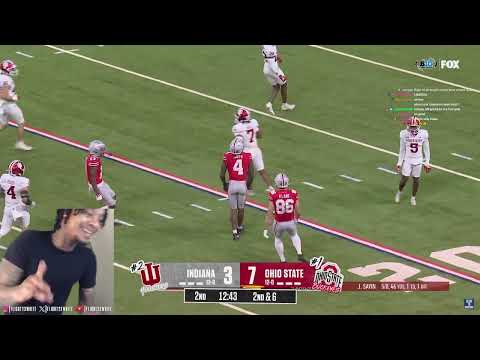 FlightReacts To No. 2 Indiana  vs. No. 1 Ohio State Buckeyes Highlights | Big 10 Championship!
