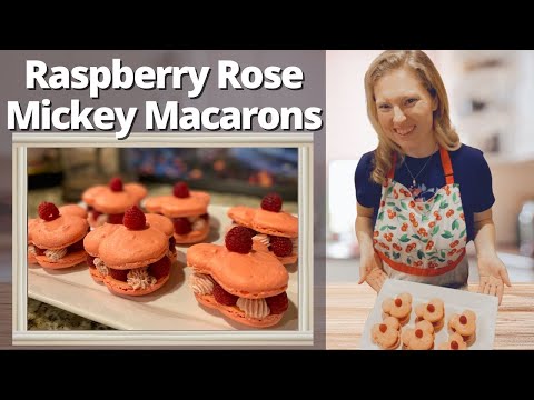 Raspberry Rose Mickey Macarons | Disney Recipes at Home!