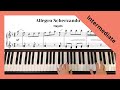 Haydn - Allegro Scherzando, piano (Intermediate level) and sheet music.