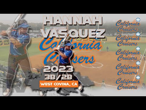 2023 Hannah Vasquez Third Base and Second Base, Softball Skills Video - Cal Cruisers Gold