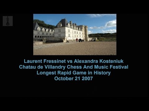 Fressinet vs Kosteniuk Longest Rapid Game in History