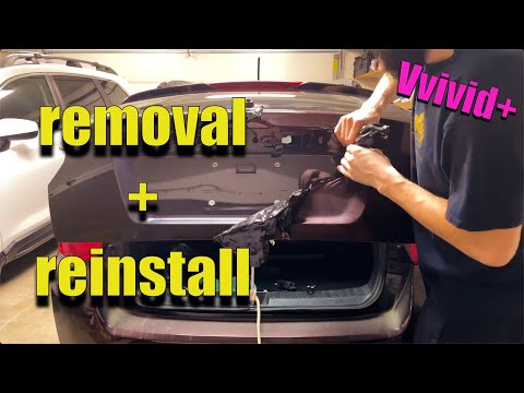 My vinyl wrap journey #17: TRUNK/HATCH REMOVAL and REINSTALL Vvivid+ ‘15 Subaru Impreza 1080p