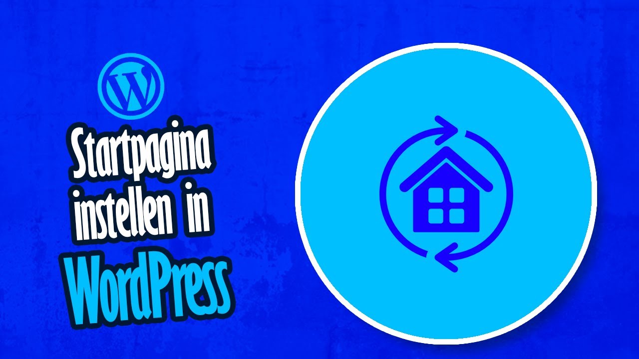 WordPress | Startpagina instellen
