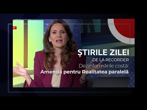 04 FEBRUARIE 2026. Dezinformările costă: Amendă pentru Realitatea paralelă