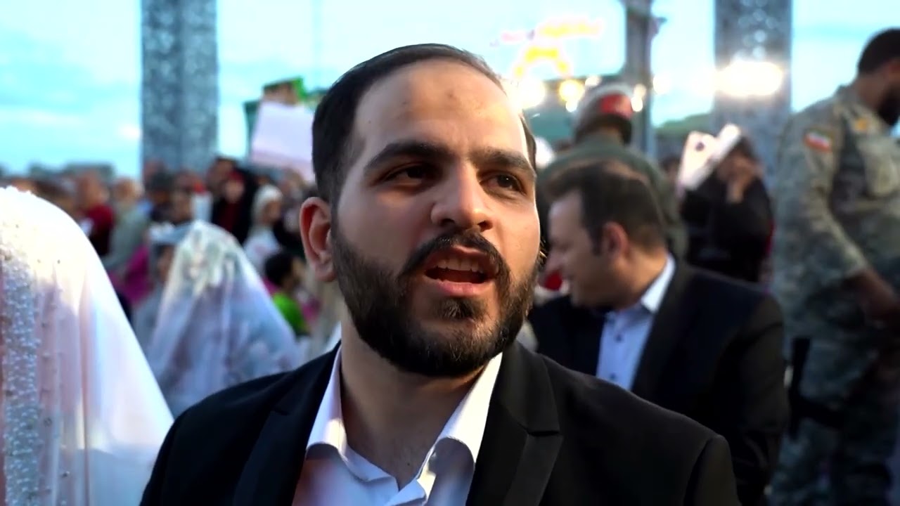 Video | Mass wedding held for couples willing to defend Iran