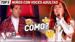Video thumbnail of "CONFUNDIERON sus voces con las de ADULTOS en La Voz Kids"