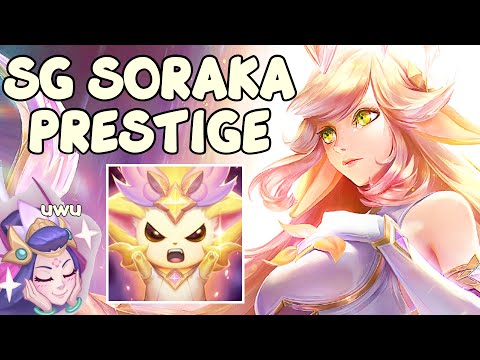 (◕‿◕✿) New PRESTIGE STAR GUARDIAN SORAKA Gameplay - League of Legends