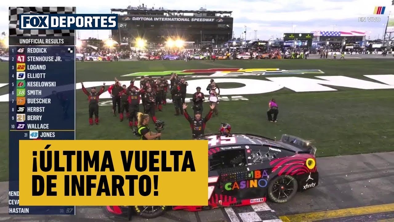 🤩🏁 Daytona500 | ¡ÚLTIMA VUELTA DE INFARTO! Tyler Reddick celebra su victoria | NASCAR