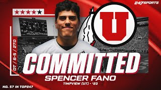WATCH: 4-star OT Spencer Fano commits to Utah on 247Sports
