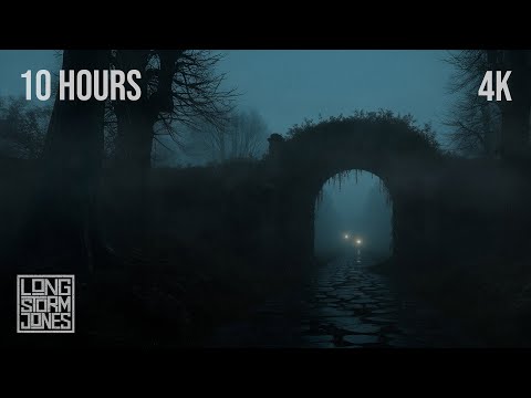 Foggy Castle Ruins at Night | ASMR Wind, Rain & Thunder Ambience to Calm Your Noisy Mind [4K]