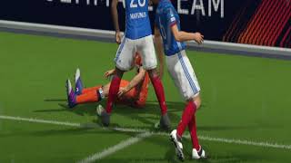 スイッチ版FIFA18選手キャリアモード実況part25 GoViewからウーゴヴィエイラへ鮮やかなスルーパス！