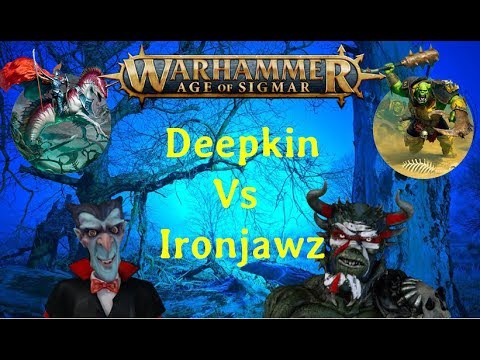 Age of Sigmar Battle Report Deepkin vs Ironjawz