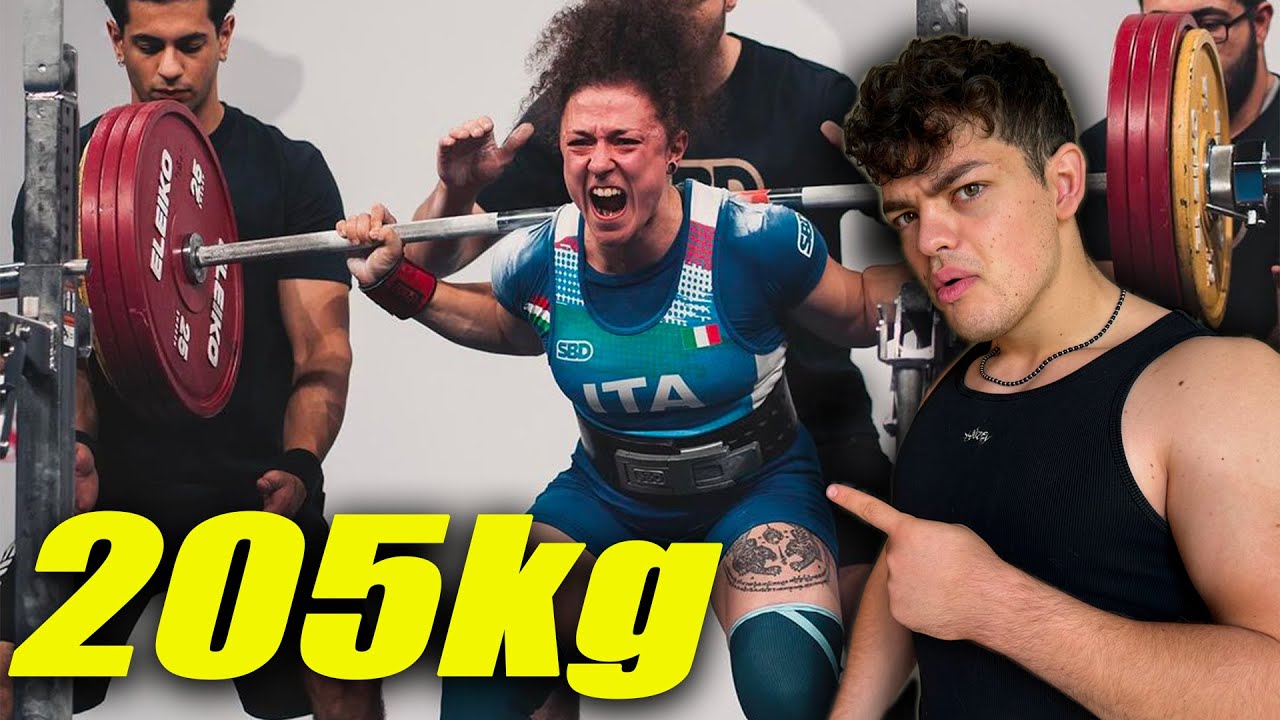 SQUAT CON LA RAGAZZA PIU' FORTE DEL MONDO | 200KG