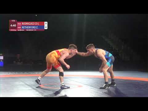 Qual. FS - 65 kg: J. RODRIGUEZ CO (PUR) v. Zain Retherford (USA)