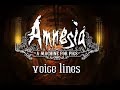 Amnesia: A Machine For Pigs Voice Lines [With ...