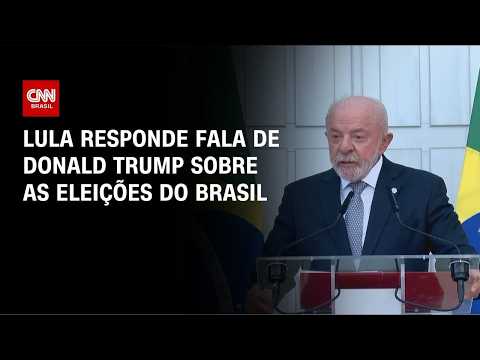 Lula chama Trump de “imperador” e diz esperar que “EUA não interfira na eleição do Brasil”