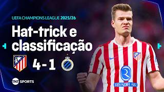 DUPLA DE HAALAND NA SELEÇÃO FAZ HAT-TRICK E GOLEIRO FALHA FEIO | ATLÉTICO DE MADRID 4X1 CLUB BRUGGE