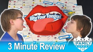 Bite Your Tongue - board game review in a SNAP!