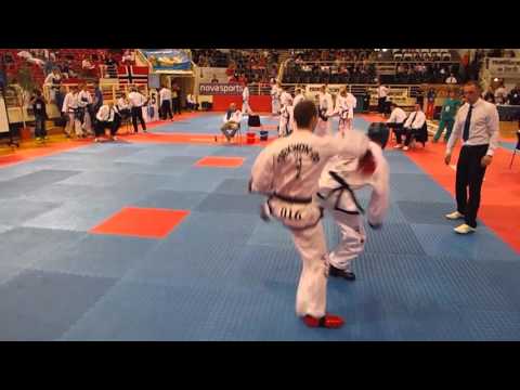 Dimitrios Kazantzidis (GRE) v Uladzislau Berzhets (BLR) - Male -57kg Sparring Final