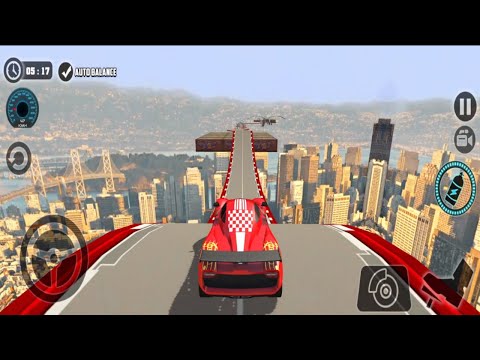 Impossible Car Tracks 3D - Red Car Driving Stunt Simulator levels 13 - 15 Completed Android Gameplay