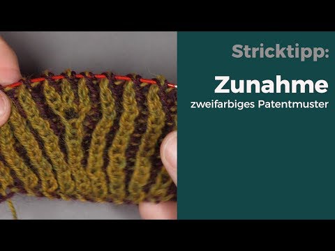 Zunahmetechnik zweifarbiges Patent