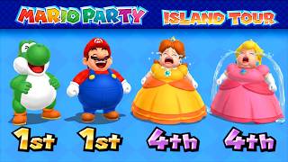 【マリオパーティーアイランドツアー】全ミニゲーム対決！ヨッシーVSマリオVSピーチVSデイジー 4K (UHD)